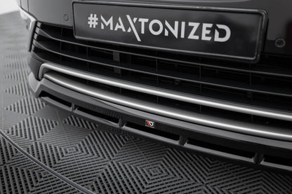 Maxton Front Ansatz für Renault Espace Mk5 Facelift schwarz Hochglanz