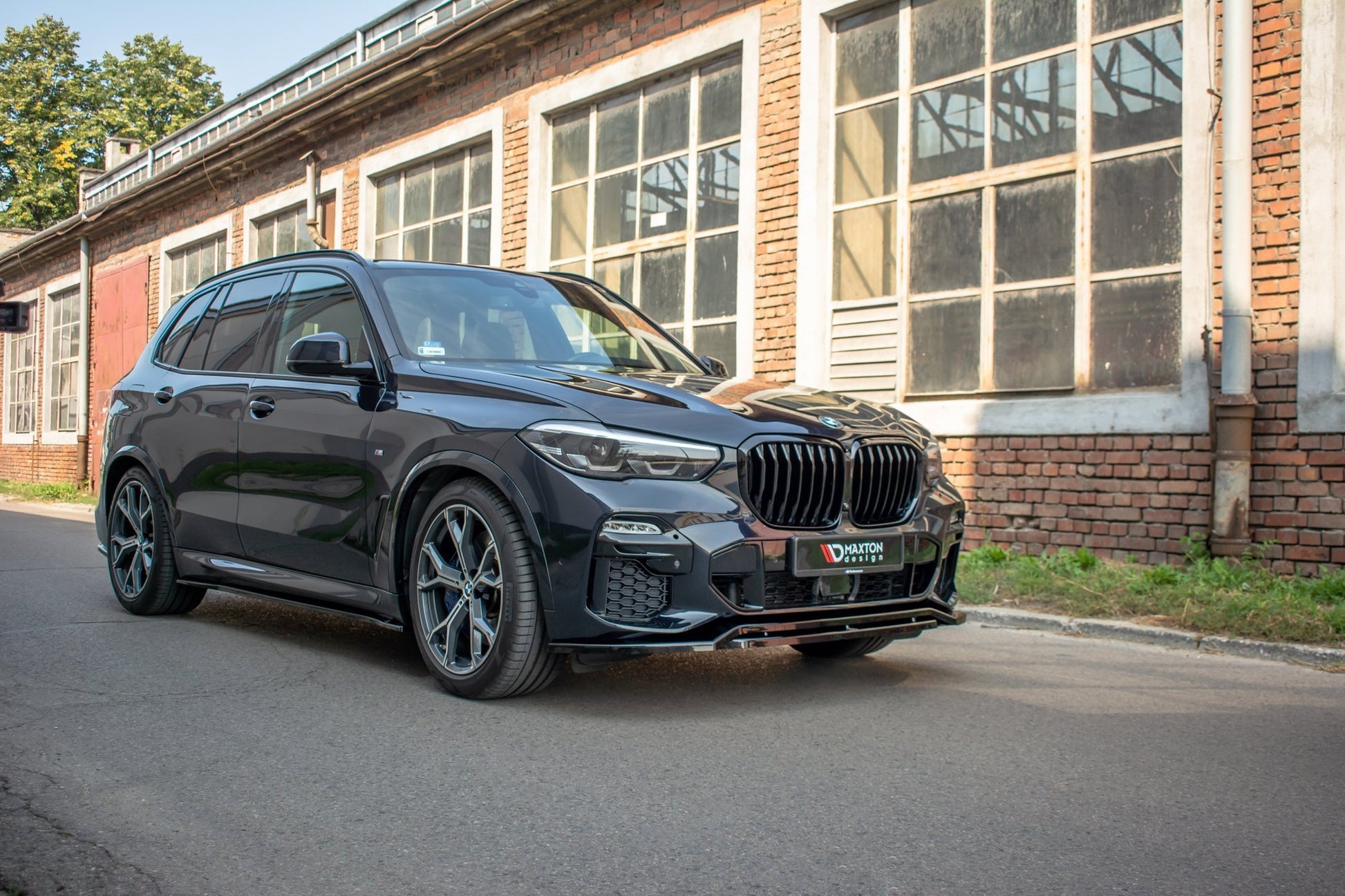 Maxton Front Ansatz für BMW X5 G05 M Paket Carbon Look