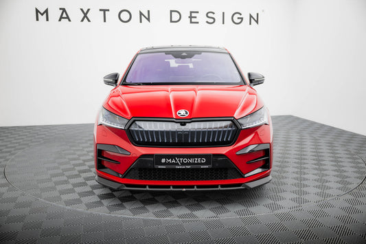 Maxton Front Ansatz für Skoda Enyaq Coupe iV  schwarz Hochglanz