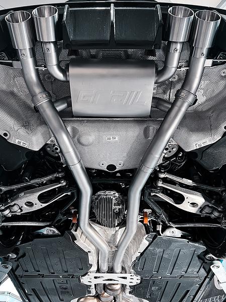 Grail Auspuffanlage BMW G8x M3/M4 3-Zoll Edelstahl Endrohre Montage bei Grail