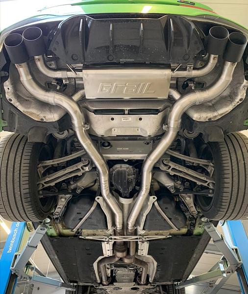 Grail Auspuffanlage BMW F90 M5 3-Zoll Edelstahl Endrohre OPF