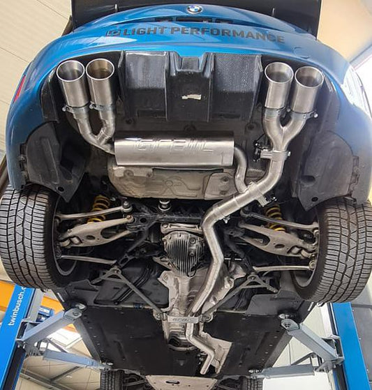 Grail Auspuffanlage BMW M2 F87 N55 3-Zoll ohne Endrohre mit EWG-Steuerung