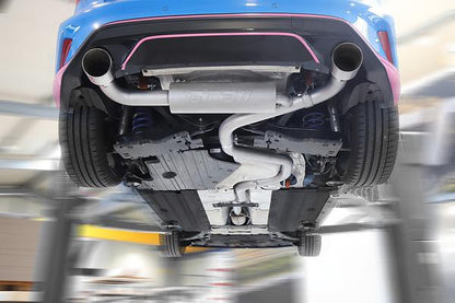 Grail Auspuffanlage Ford Focus MK4 ST Edelstahl Endrohre 115mm Fließheck Montage bei Grail