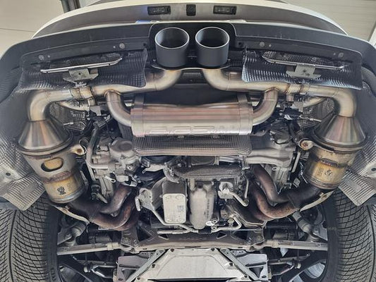 Grail Auspuffanlage Porsche 992 GT3 Schwarze Endrohre GT3