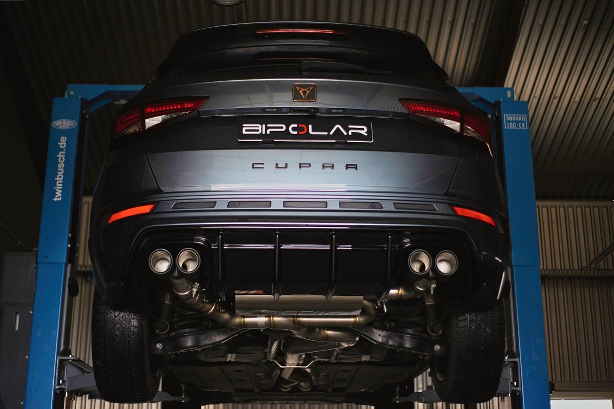 Grail Auspuffanlage Cupra Ateca 3.5-Zoll 4-flutig Carbon Endrohre an Serie