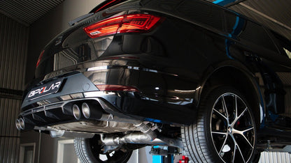 Grail Auspuffanlage Seat Leon Cupra R ST (DNUE) 3-Zoll 4-flutig Carbon Endrohre an Serie Montage bei Grail