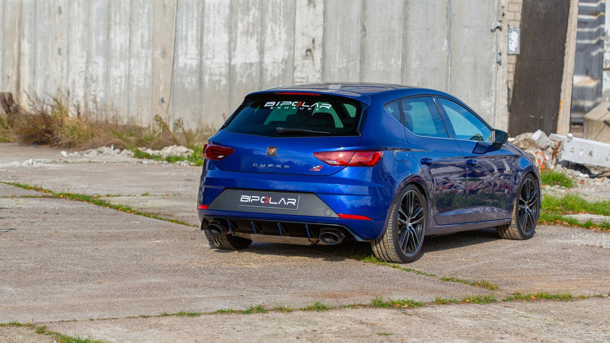 Grail Auspuffanlage Seat Leon Cupra 5F 3.5-Zoll Oval Edelstahl (170x107) an Serie CJXC (300PS)