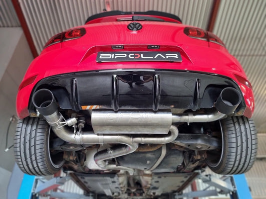Grail Auspuffanlage Volkswagen Golf 6 GTI ohne Endrohre an Serie