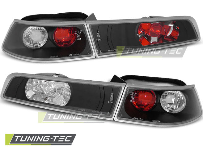 Tuning-Tec Klarglas Rückleuchten für Alfa Romeo 145 (Hatchback/Kombi) Modelle 94-00 schwarz