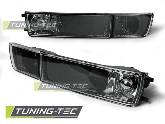 Tuning-Tec Klarglas Frontblinker / Nebelscheinwerfer-Dummy für VW Golf 3 91-97 / Vento 91-98 schwarz
