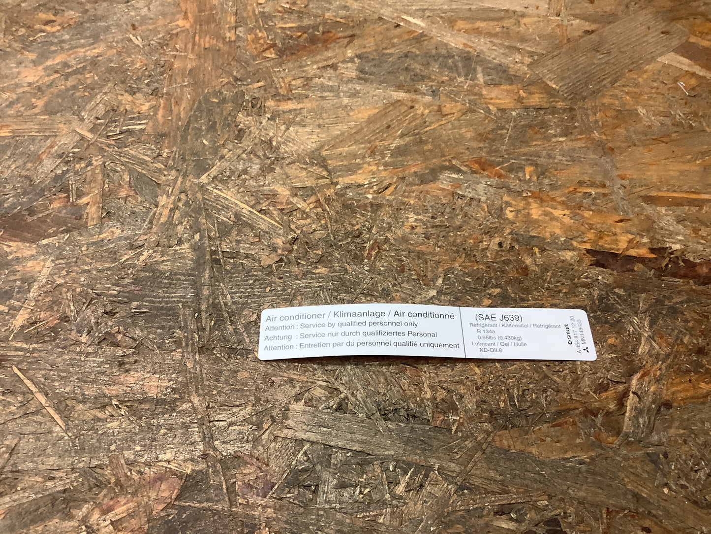 Mitsubishi Warn / Hinweisetikett Original Mitsubishi Original NEU