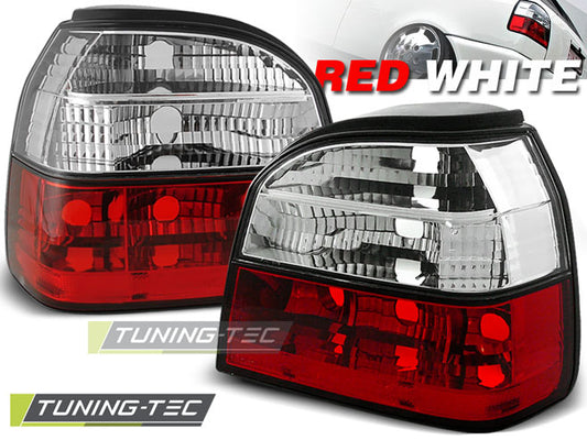 Tuning-Tec Rückleuchten für VW Golf 3 (III) 91-97 rot/weiß