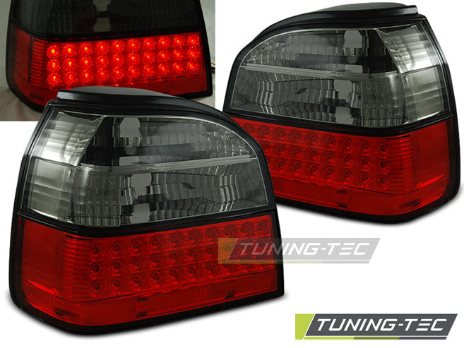 Tuning-Tec LED Rückleuchten für VW Golf 3 (III) 91-97 rot/rauch