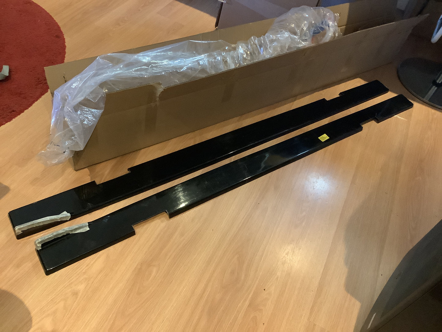 CUP 3 Seitenschweller BMW 3er E46 Bj.: 1998-2007 Schwarz Glanz