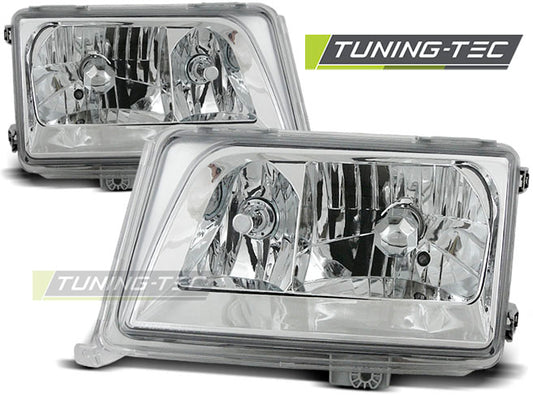 Tuning-Tec Klarglas Scheinwerfer für Mercedes Benz E-Klasse W124 93-95 chrom