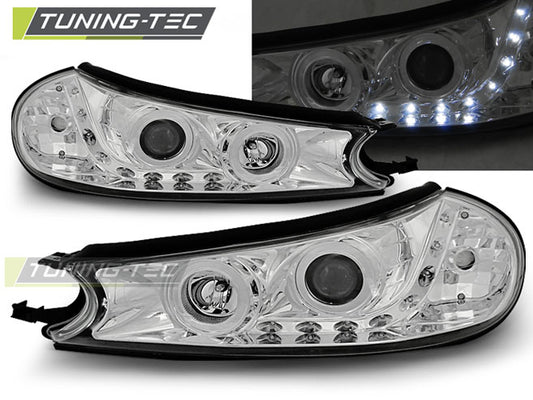 Tuning-Tec LED Tagfahrlicht Scheinwerfer für Ford Mondeo MK1 96-00 chrom