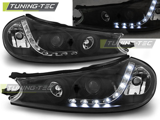 Tuning-Tec LED Tagfahrlicht Scheinwerfer für Ford Mondeo MK1 96-00 schwarz