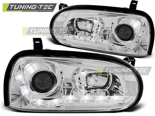 Tuning-Tec LED Tagfahrlicht Scheinwerfer für VW Golf 3 91-97 chrom