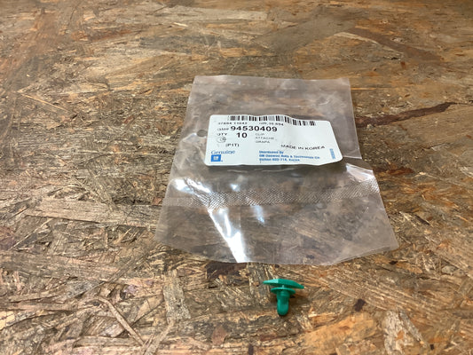 Chevrolet Aveo Bj. 04 Befestigungsclips (Satz) grün Original GM NEU