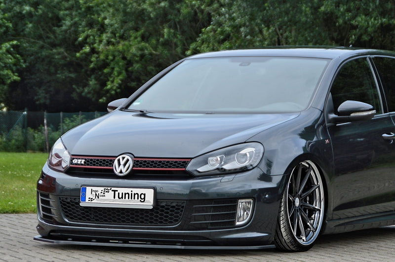 CUP Frontspoilerlippe ABS Volkswagen Golf 6, Edition 35, Typ.1K Schwarz Glanz