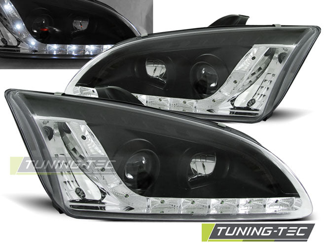 Tuning-Tec LED Tagfahrlicht für Scheinwerfer Ford Focus MK2 04-08 schwarz