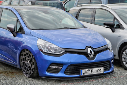 CUP Frontspoilerlippe ABS Renault Clio 4, GT + GT-Line Schwarz Glanz
