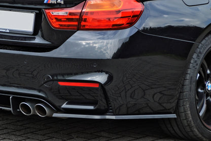 Heckansatz Seitenteile ABS BMW M4, F82/F83 Bj.: 09/2014- Schwarz Matt