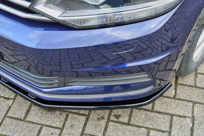 CUP Frontspoilerlippe ABS Volkswagen Touran Typ 5T ab Bj.: 2015- Schwarz Matt
