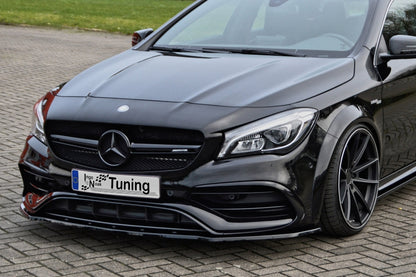 CUP Frontspoilerlippe ABS Mercedes Benz A-Klasse AMG, W176 MOPF Schwarz Glanz