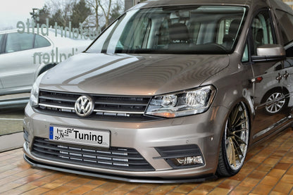 CUP Frontspoilerlippe ABS Volkswagen Caddy ab Bj.:2015- Schwarz Glanz