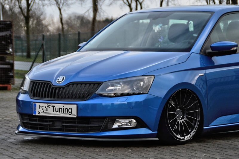 CUP Frontspoilerlippe ABS Skoda Fabia III, NJ ab Bj.: 2014- Schwarz Glanz