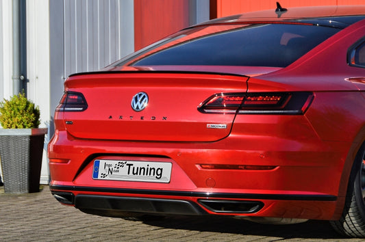 Heckdiffusor Einsatz ABS Volkswagen Arteon R-Line Ab Bj.: 2017- Schwarz Glanz