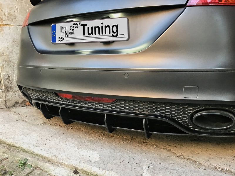 Gefräster Heckansatz Audi TT RS, 8J Ab Bj.: 2009- Schwarz Matt