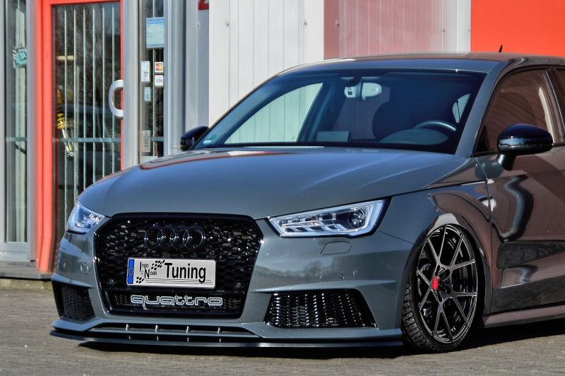 CUP Frontspoilerlippe ABS Audi S1 (8X) + Sportback ab Bj.2014- Schwarz Glanz