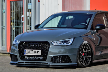 CUP Frontspoilerlippe ABS Audi S1 (8X) + Sportback ab Bj.2014- Schwarz Glanz