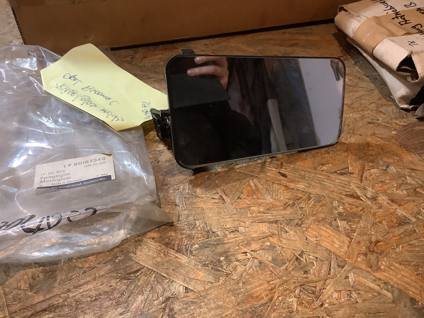 Opel Ascona C Spiegelglas rechts Original GM NEU