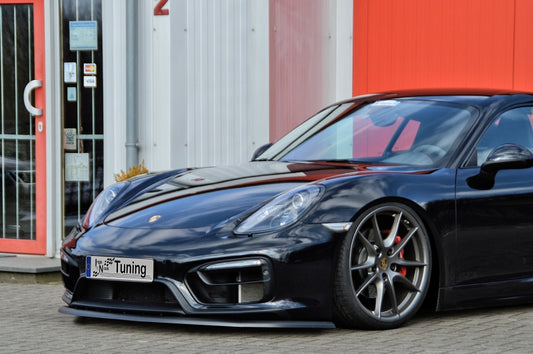 CUP Frontspoilerlippe ABS Porsche Cayman 981 Bj.: 2013-2016 Schwarz Matt