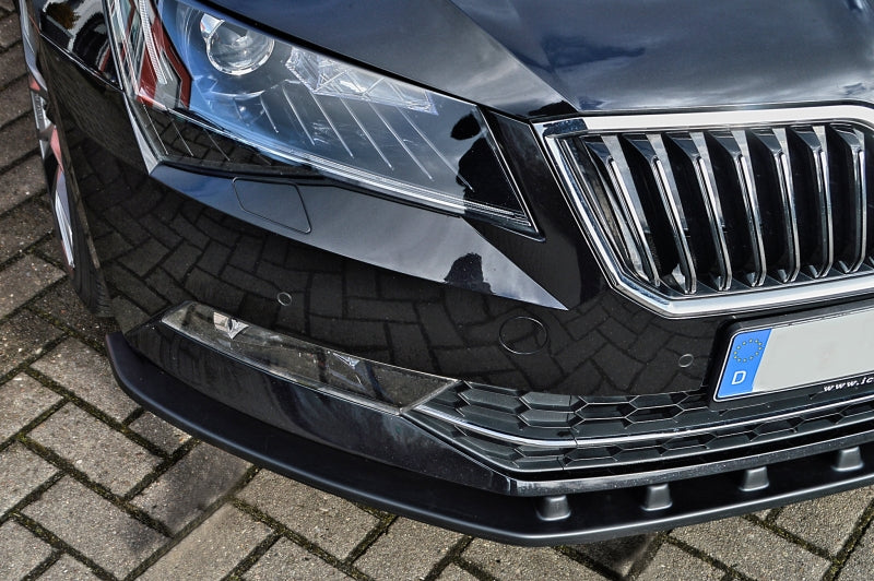 CUP Frontspoilerlippe ABS Skoda Superb 3, 3T/3V Ab Bj.: 2015- Schwarz Glanz