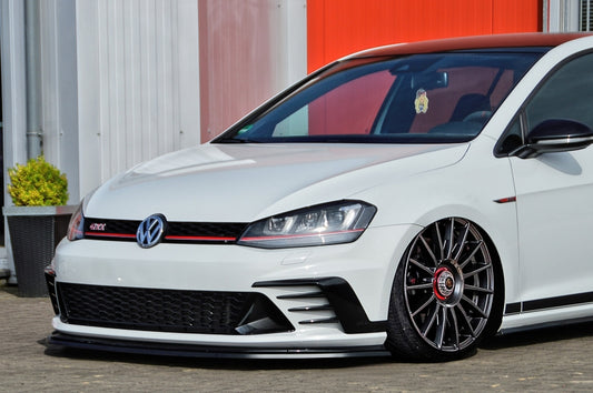 CUP Frontspoilerlippe ABS Volkswagen Golf 7 GTI Clubsport Schwarz Glanz