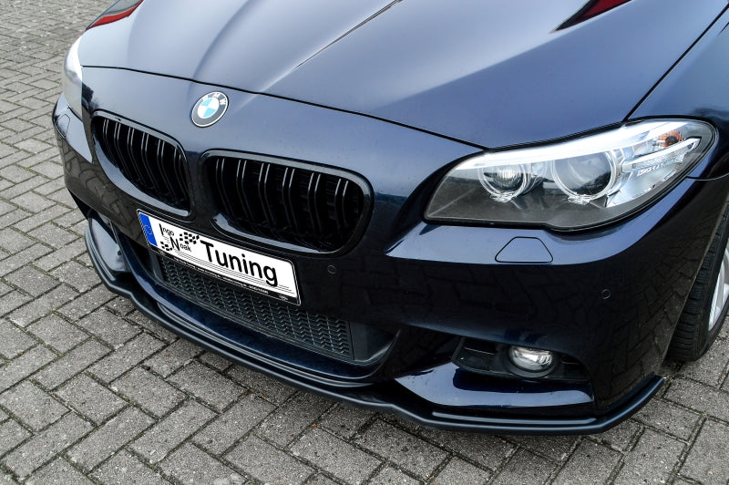 CUP Frontspoilerlippe ABS BMW 5er F10 + F11 Bj.: 2013-2015 Schwarz Glanz