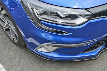 CUP Frontspoilerlippe ABS Renault Megane 4, GT + GT-Line Schwarz Glanz