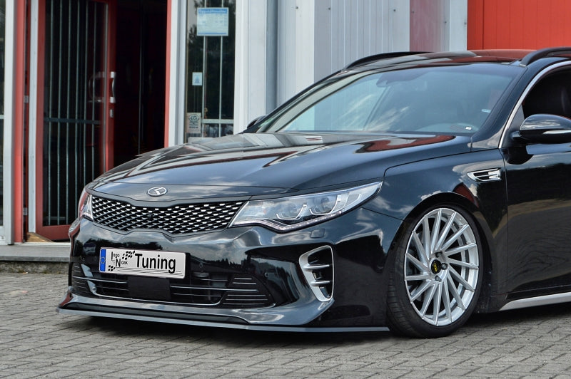 CUP Frontspoilerlippe ABS Kia Optima Sportwagon JF Bj.:2016-2018 Schwarz Glanz