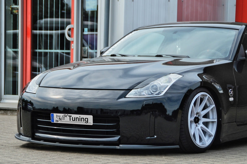 CUP Frontspoilerlippe ABS Nissan 350Z Ab Bj.:2006- Schwarz Glanz