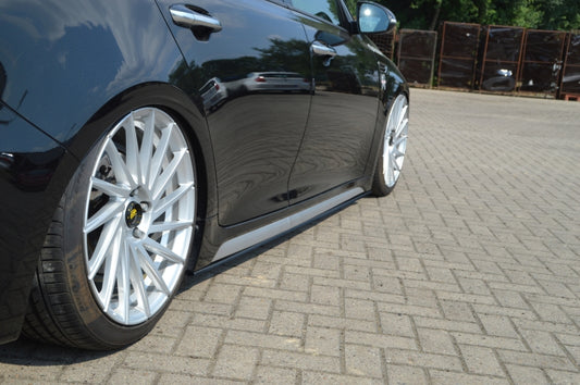 CUP Seitenschweller Kia Optima Sportwagon Bj.:2016-2018 Schwarz Glanz