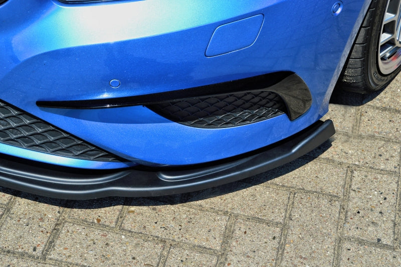 CUP Frontspoilerlippe ABS Mercedes Benz A Klasse, W176 Schwarz Glanz