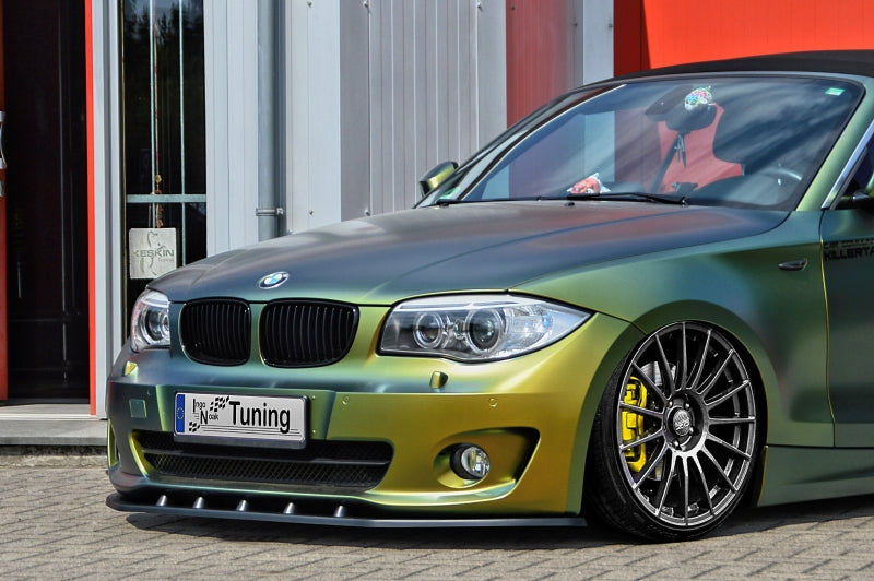 CUP Frontspoilerlippe ABS BMW 1er E82/E88 Bj.: 2011-2013 Schwarz Matt