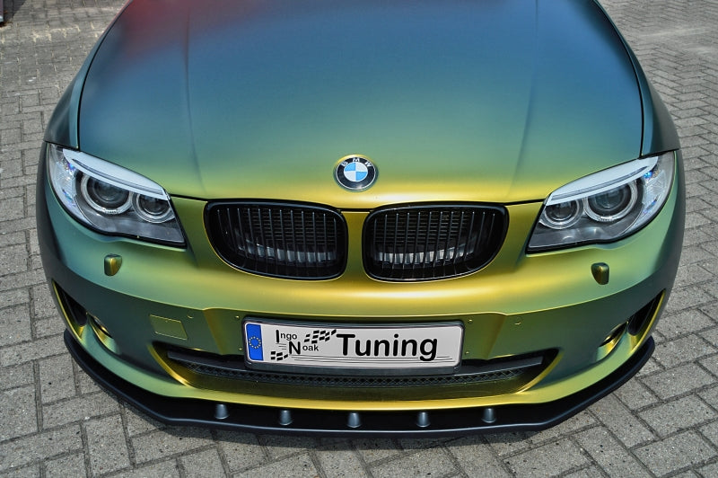 CUP Frontspoilerlippe ABS BMW 1er E82/E88 Bj.: 2011-2013 Schwarz Matt