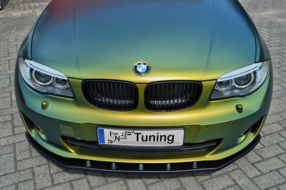 CUP Frontspoilerlippe ABS BMW 1er E82/E88 Bj.: 2011-2013 Schwarz Matt