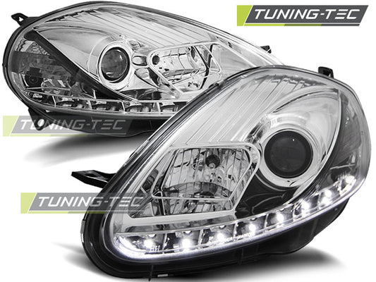Tuning-Tec LED Tagfahrlicht Scheinwerfer für Fiat Grande Punto 05-08 chrom