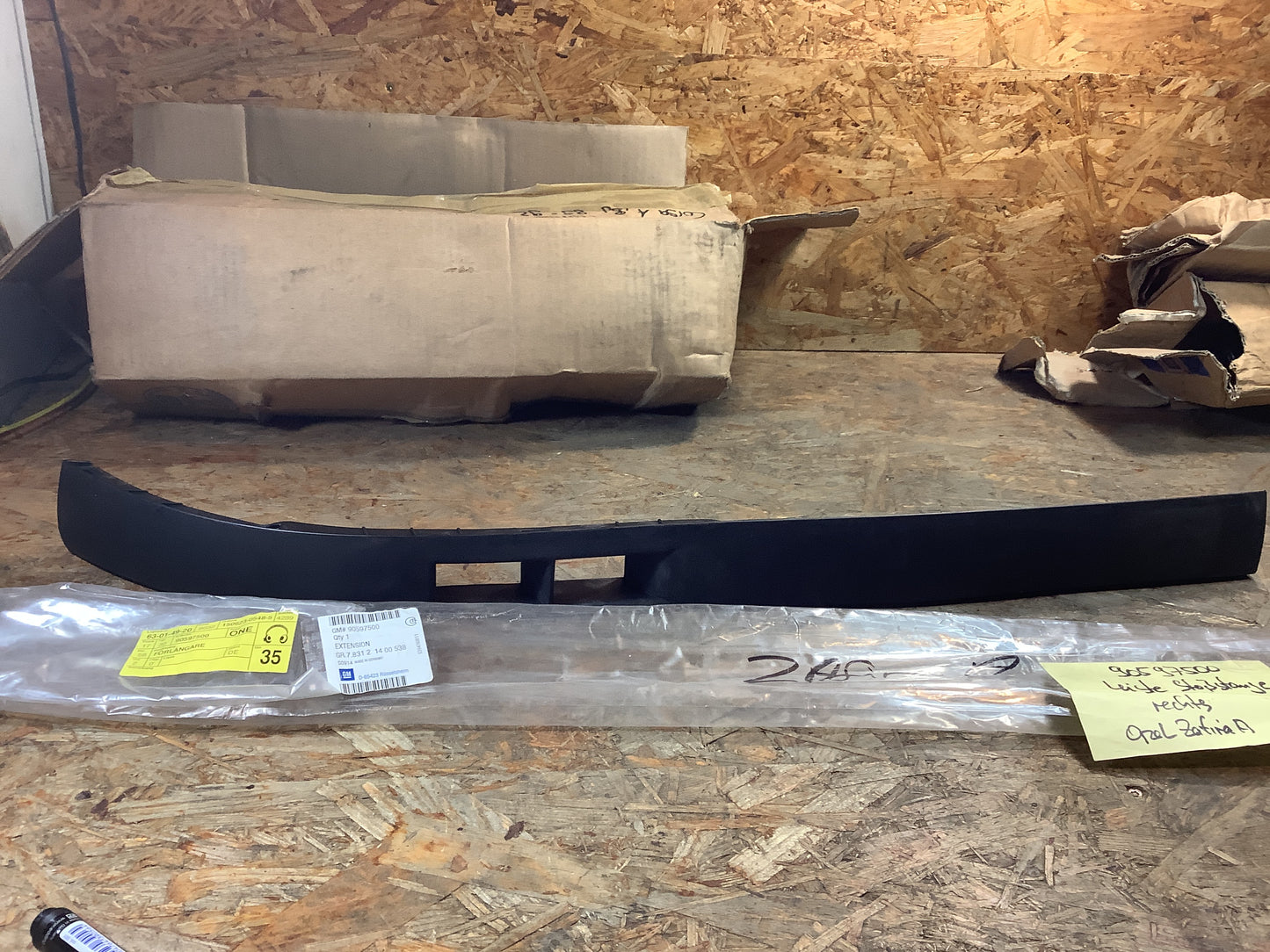 Opel Zafira A Leiste Stoßstange rechts Original GM NEU